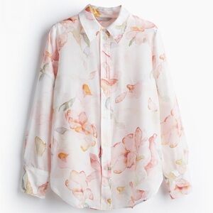 H&M Floral Button Down Shirt